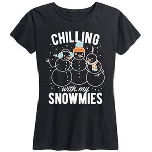 Funny Humorous Ugly Christmas Sweater Snowman Holiday Graphic Shirt Size Small